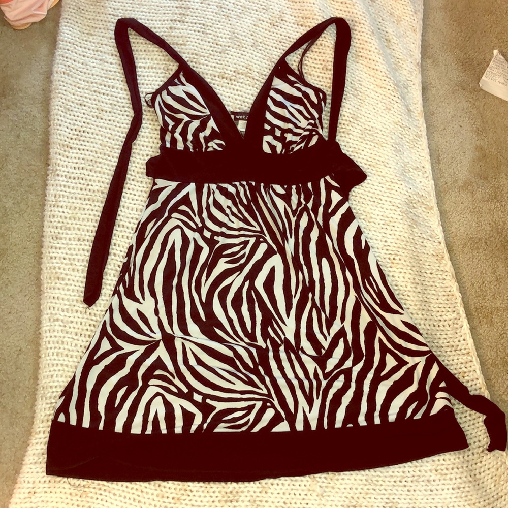 🎈🎈Zebra halter dress